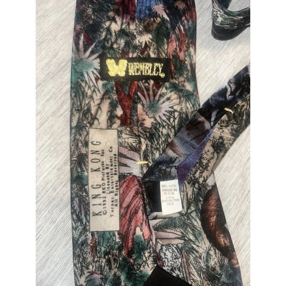 King Kong Movie American Film Classics 1992 Business Casual Silk Necktie